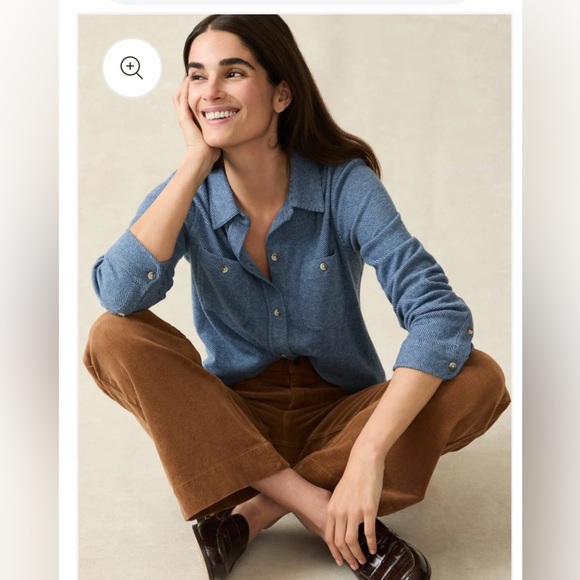 Faherty Legend Sweater Shirt M - Picture 3 of 11